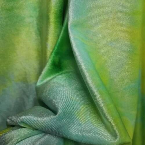 Ombre Velvet Dress Fabric 4 way Stretchy Glossy Soft for Dress shirt Clothes Velvet Home Textile