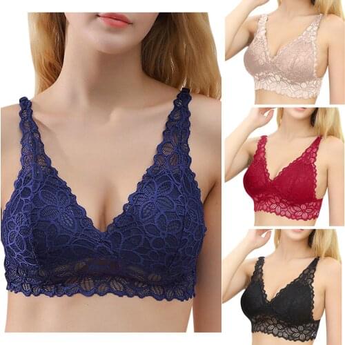 Sexy Bra Women Lace Bralette Sexy Tube Tops Underwear Wireless Women Sling Without Steel Bra Underwear Feminine Halter Thin Cup