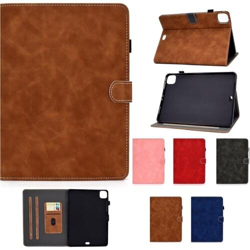 Cover For Apple iPad Pro 11 2020 case iPad Pro 11 inch 2018 Case Shell Skin PU Leather Stand Fundas Capa Free Touch Pen