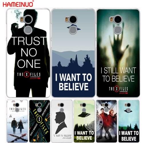 HAMEINUO The X Files I want to believe Cover phone Case for Xiaomi redmi 4 4A 1 1s 2 3 3s pro redmi note 4 4X 5A