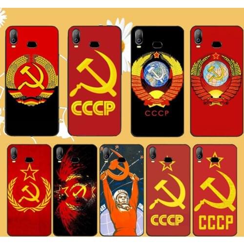 PENGHUWAN Soviet Union USSR Flag TPU black Phone Case Cover Hull For Samsung A10 A20 A30 A40 A50 A70 A71 A51 A6 A8 2018