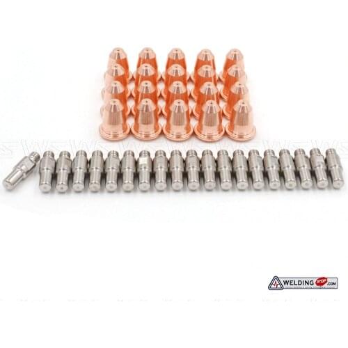 WS Electrode PR-110 Nozzle PD-116-8 fit PT60 IPT-60 PT40 IPT-40 Trafimet S45 plasma cutter torch 40pcs