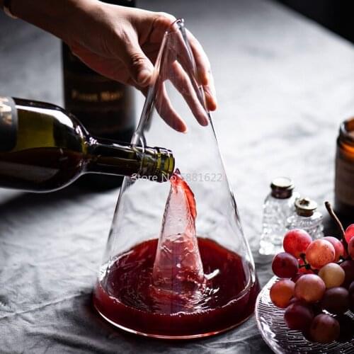 European Creative Crystal Glass Wine Decanter Red Wine Decanter Handmade for Wine Brandy Whiskey Clear Wine Aerator Bar Tools