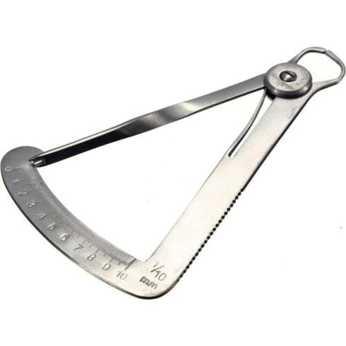 Degree Gauge Jewelry Measure From 0-10mm/4'' Thickness Diamond Measuring Tool Stainless Steel Pocket Size