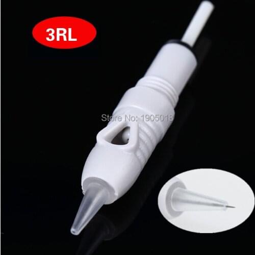 Hot sale 50pcs tattoo needles eyebrow lips eyeliner micro needle 3RL round liner for digital permanent makeup tattoo machine