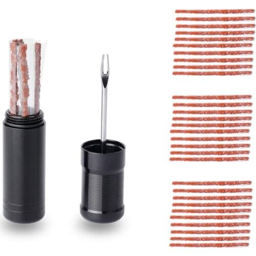 Tubeless Tire Service Tool Tyre Drill Puncture for Urgent Glue Free Service Rubber Stripes Bike Wheel Tire Puncture Plug