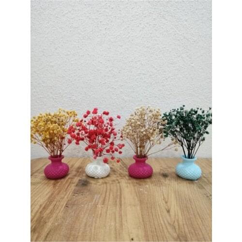 Ductile Vazo Team 4 Pcs And Flowers Home Decoration Trinket Table Ornament Eiya Blue Pink White Color Quality Beautiful
