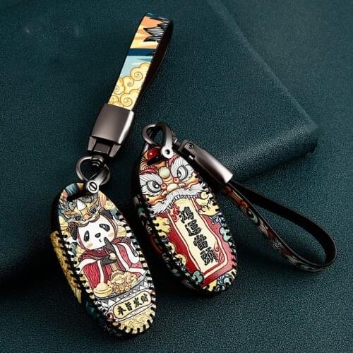 Leather Car Key Case Key Cover For infiniti FX35 FX37 FX50 G25 G35 G37 JX35 M35 M37 M45 Q70