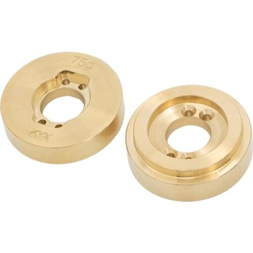 KYX Racing Brass Heavy Weight Rear Axle Weight Block Counter Weight for 1/10 Rc Crawler Car Axial SCX10 II 90046 75g/pcs