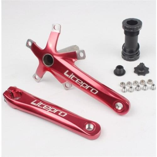 Litepro Bicycle Crank BCD 130mm Folding Bike BMX 170mm With Bottom Brackets