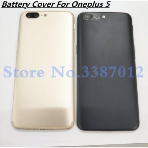 New Metal Aluminum Back Battery Cover For Oneplus 5 A5000 Housing Case With Camera Lens + Power Volume Buttons + SIM Card Tray