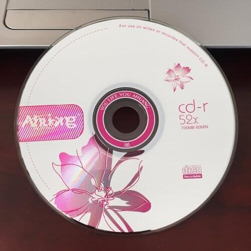 Wholesale 50 Discs Grade A 700 MB 52x Blank Red Lily Printed CD-R Disc