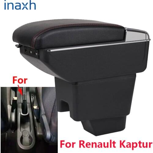 For Renault Kaptur Armrest KAPTUR Retrofit parts dedicated Car Armrest box Center Storage box car accessories Interior with 3USB