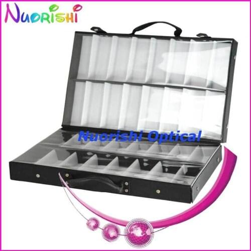 Q032S portable sunglasses display handcase holding 32 pcs of sunglasses