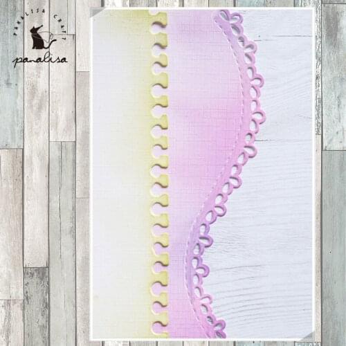 Panalisacraft Flower border curve line diecut Metal Cutting Dies for DIY Scrapbooking/Card Making/Kids Fun Decoration Supplies