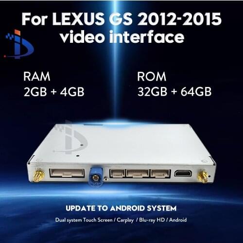 Android system car Video interface for Lexus GS GS200 GS250 GS300 GS350 GS450 2012-2015 GPS navigation radio player interface