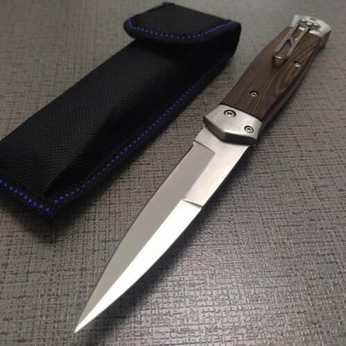 8.58'' 58HRC Folding Knife Pipe Cutter Pocket Knives 7CR13MOV Blade Camping Hunting Survival Fishing Fruit EDC Hand Tool +Sheath