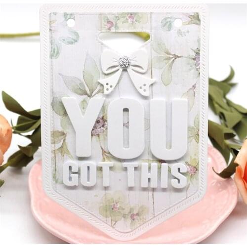 ZFPARTY Elegant Bunting Banner Metal Cutting Dies Stencils for DIY Scrapbooking Decorative Embossing DIY Paper Cards