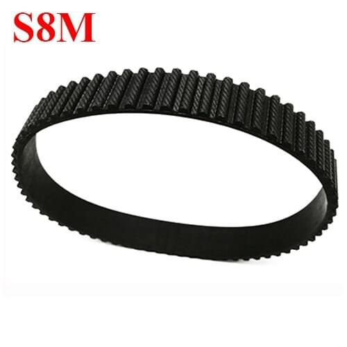 STD S8M-624 78 Trapezoid ARC Tooth 35mm 40mm 45mm 50mm Width 8mm Pitch Rubber Closed-Loop Transmission Timing Synchronous Belt