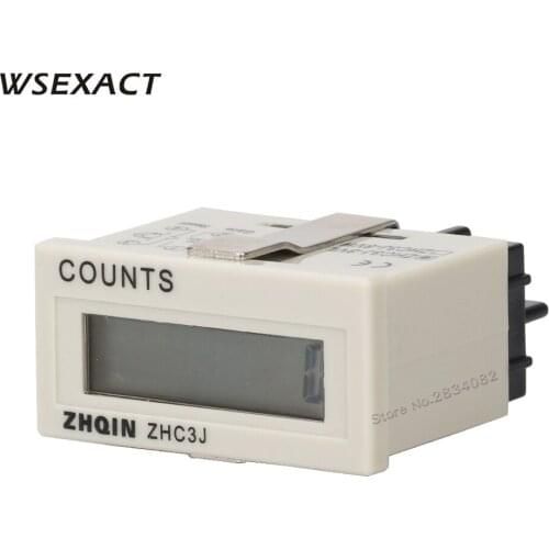 100-220VAC 4-30VDC No voltage Counters 8 digit digital counts 0-99999999 48*24mm ZHC3J-8