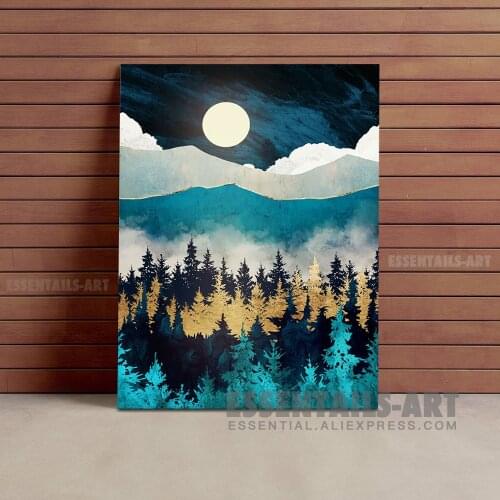 Nordic Abstract Nature Sunset Canvas Wall Art Painting Decor Bedroom study Living kid Room Home Decoration Prints