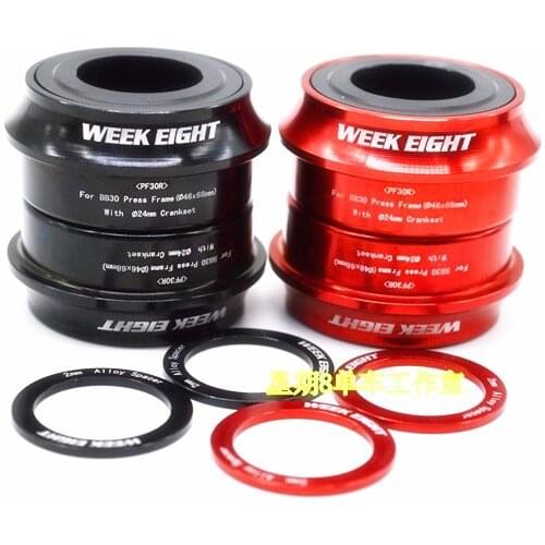 Free shipping original WEEK EIGHT bike bicycle PF30 BB30 24mm press BB axial Bottom Brackets for SHIMANO/SRAM crankset