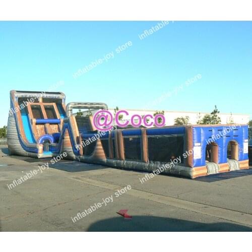 Free ship to sea port,giant 53ft inflatable obstacle course,climbing slides obstacle course team work building games for adults