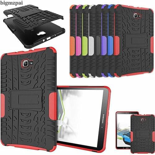 Tablet Case For Samsung Galaxy Tab A 10.1 T580 T585 T580N Case Dazzle Heavy Duty Hybrid Armor Kicktand Hard Baby Safe Cover Capa