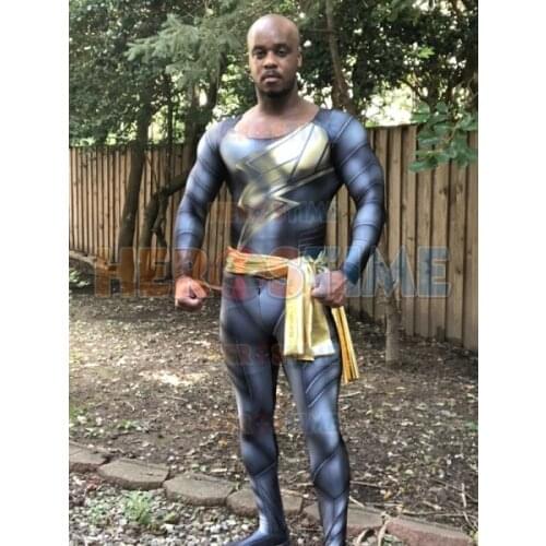 Black Cosplay Costume 3D Print Spandex Zentai Bodysuit halloween costumes Jumpsuit Hot Sale for Adult Kids