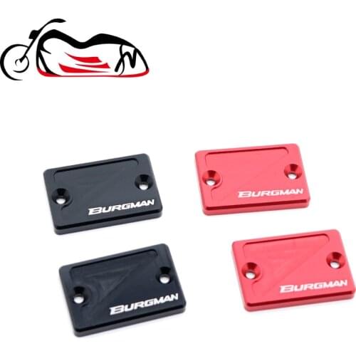 For SUZUKI Burgman AN-250 AN-400 UH-200 UH125 AN250/400 CNC Front Brake Master Cylinder Fluid Fuel Reservoir Tank Oil Cover