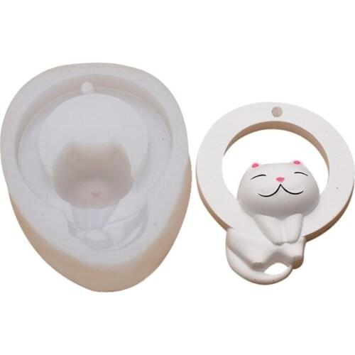 066C Ring Cat Car Listing Resin Mold is Used for Resin Casting Jewelry Making