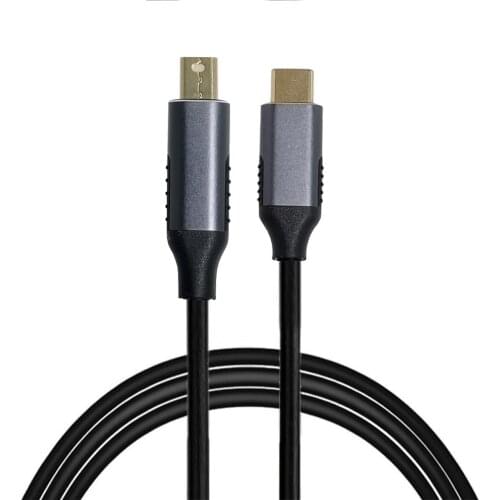 Jimier USB 3.1 Type C USB-C Source to Mini DisplayPort DP Displays Male 4K Monitor Cable for Laptop 1.8m