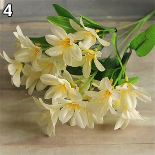 Lovely Artificial Mini Lily Flower Bouquet Home Wedding Decor 24 Flowers on 1 Piece