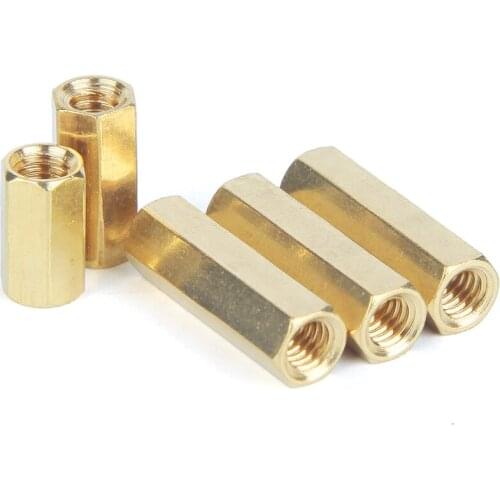 M2 M2.5 M3 M4 M5 Brass Hex Male Female Standoff Pillar Stud Mount Spacer Hexagon PCB Motherboard Hollow Bolt Screw