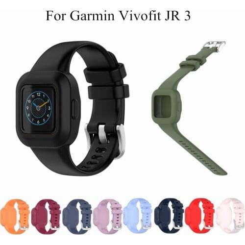 Soft Silicone Watch Band For Garmin Vivofit JR 3 Replacement Wristbands Wrist Strap For Garmin Fit JR3 JR 3 Children Bracelet