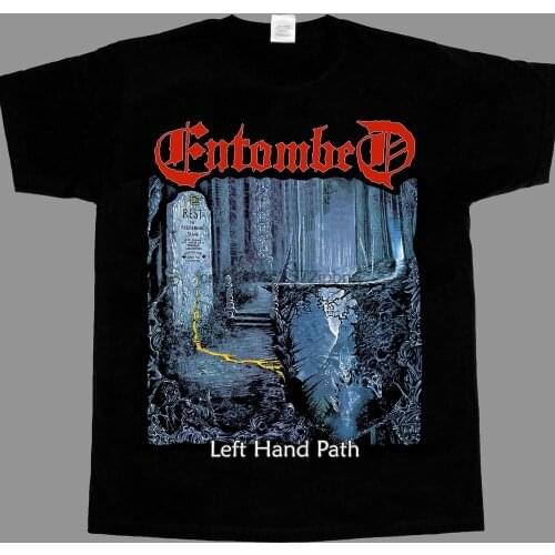 Entombed left hand path90 nihilist unleash thrash short long sleeve new black t shirt