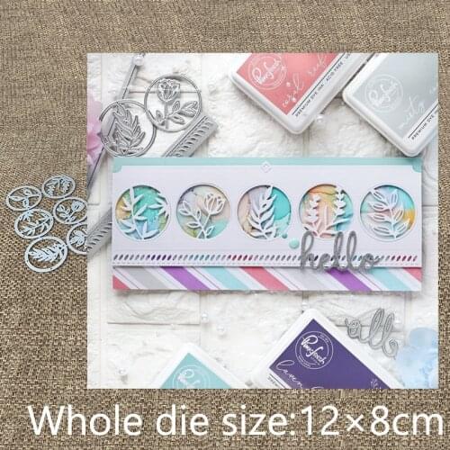 New Design Craft Metal stencil mold Cutting Dies 6pcs floral circles set scrapbook die cuts Album Paper Card Craft Embossing