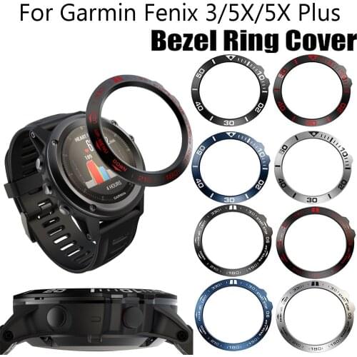 Bezel Ring Styling Frame Case for Garmin Fenix 5X 5X Plus Fenix 3 Smart Watch Stainless Steel Cover Anti-scratch Protection Ring