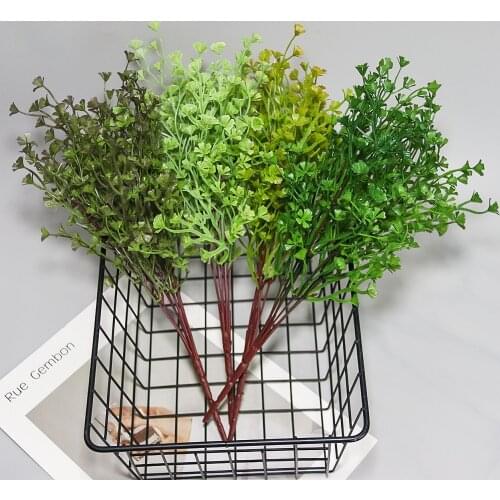 Plastic Flowers and Plants Bundles Simulation Green Plants Outdoor Layout Greening Project Dining Room Home Living Room