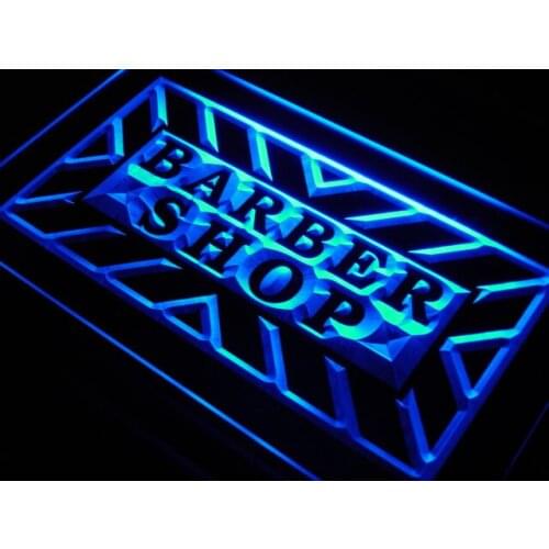 S223 Barber Shop Hair Cut LED Neon Light Light Signs On/Off Switch 20+ Colors 5 Sizes
