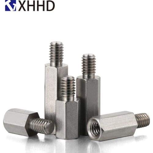 M6 M8 M10 304 Stainless Steel Hex Carbon Female Standoff Pillar Stud Board Hexagon PC Computer PCB Motherboard Spacer Bolt Screw