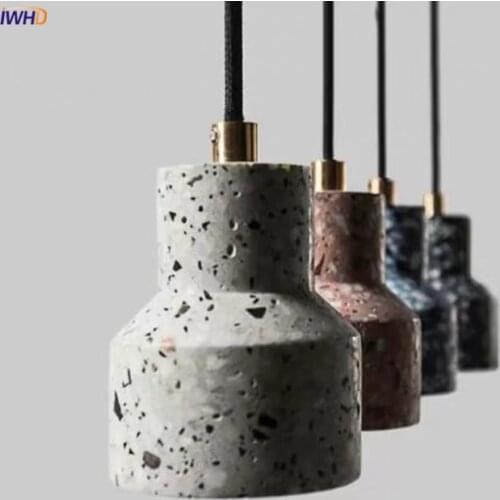 IWHD Nordic Modern LED Pendant Lamp Beside Bedroom Living Dinning Room Light Cerative Mini Hanging Lights Lamparas Colgantes