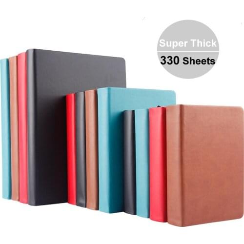 Super thick sketchbook Notebook 330 sheets blank pages Use as diary, traveling journal, sketchbook A4,A5,A6 Leather soft cover