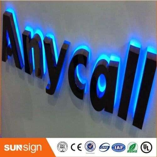 Illuminated led stainless steel letters and signs
