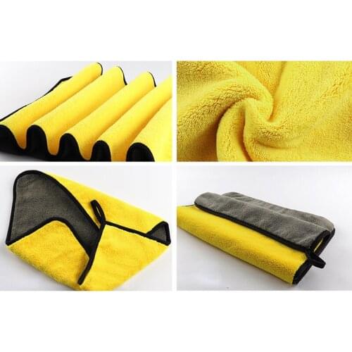 Universal 30x30/40/60CM Microfiber Car Cleaning Drying Cloth Hemming Car Care Cloth Detailing Car Wash Towel Auto Wash Towel