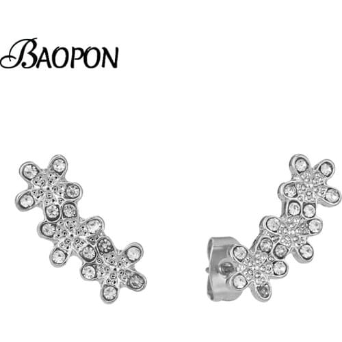 2021 Trandy Silver Color Leaves Stud Earrings for Women Wife Brand Earring Ear Studs Pendientes Party Jewelry Dropshipping