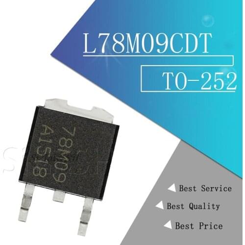 10PCS L78M09CDT TO-252 78M09 SMD L78M09 TO252 new and original