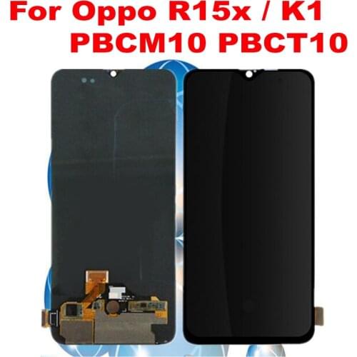 100% Tested Working TFT LCD Display Touch Screen Digitizer Panel Assembly Sensor Replacement For Oppo R15X K1 Mobile Pantalla