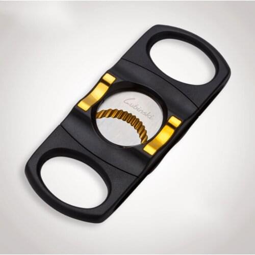 102*42mm Multifunction Cigar Cutter Portable Double Edge Scissors Smoking Cigars Accessories Creative Gift Cigar Cutter Knife