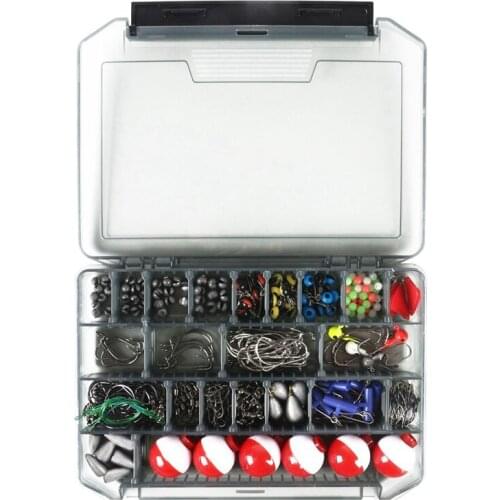 268 Pcs Carp Fishing Accessories Kit Spherical Float Lure Sea Fishing Rock Fishing Swivel Crank Hook Fishing Hook Tool